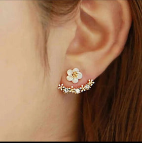 Daisy Back Stud Earrings