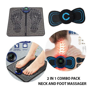 Ems Massager For Neck & Foot Combo Pack