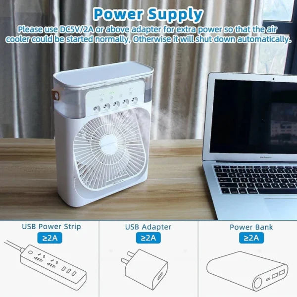 PORTABLE AIR COOLING 3 IN 1 AC FAN