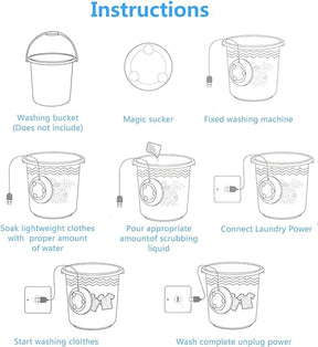 Portable Mini Washing Machine Turbine Washer