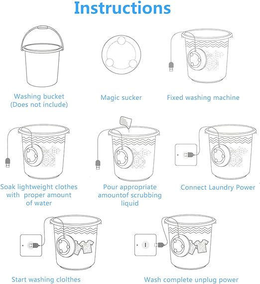 Portable Mini Washing Machine Turbine Washer